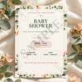 Botanical Baby Shower Invitation Template