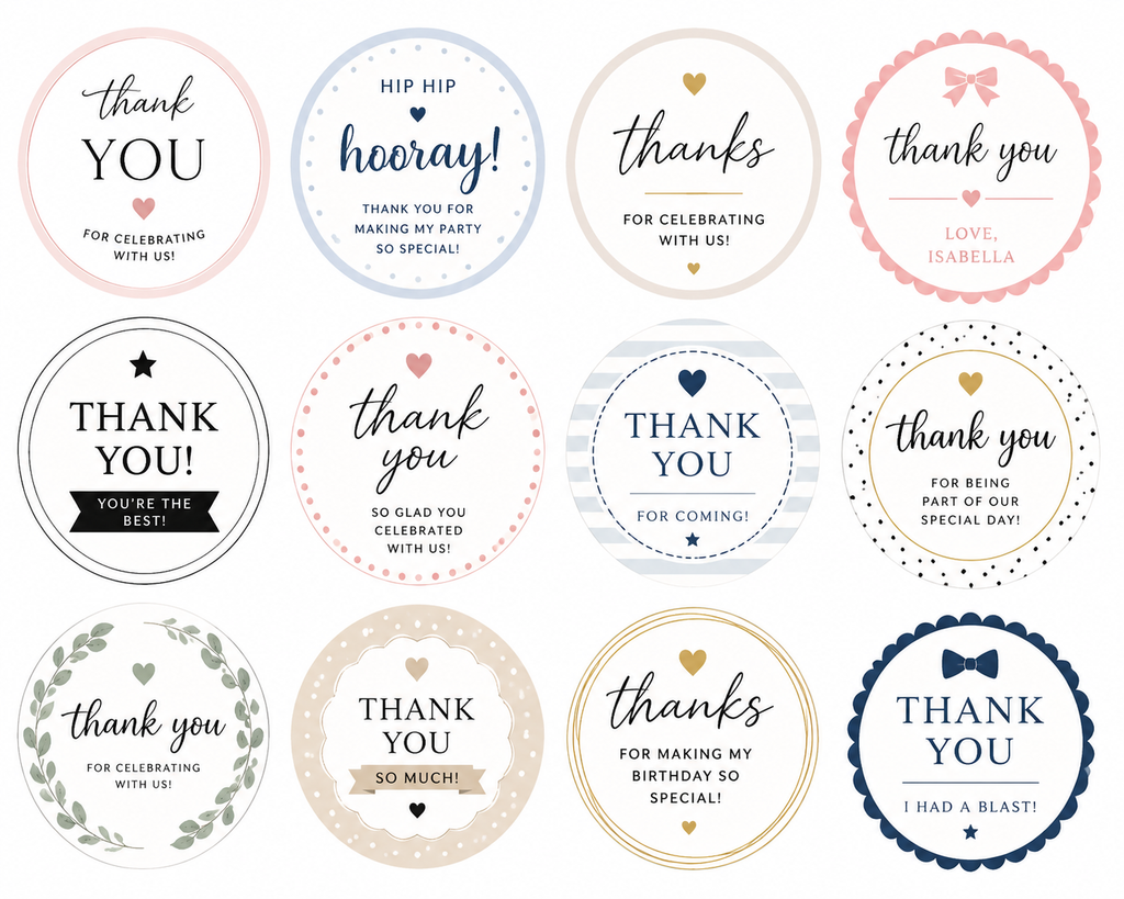 Party Favor Labels