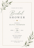 Sage Bridal Shower Invitation
